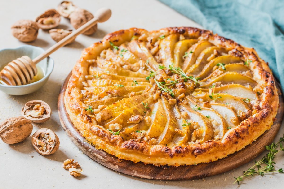 crostata di pere e roquefort 1