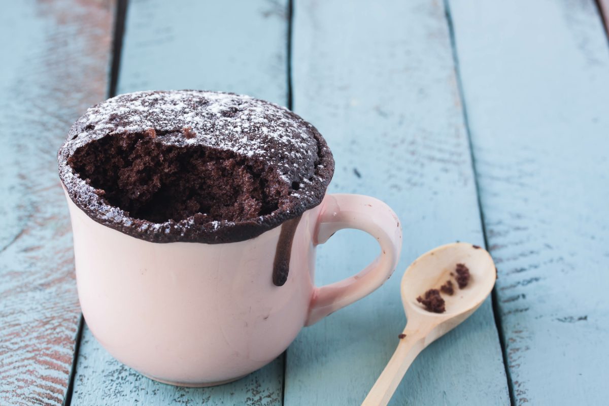 mugcake brownies senza uovo e 1