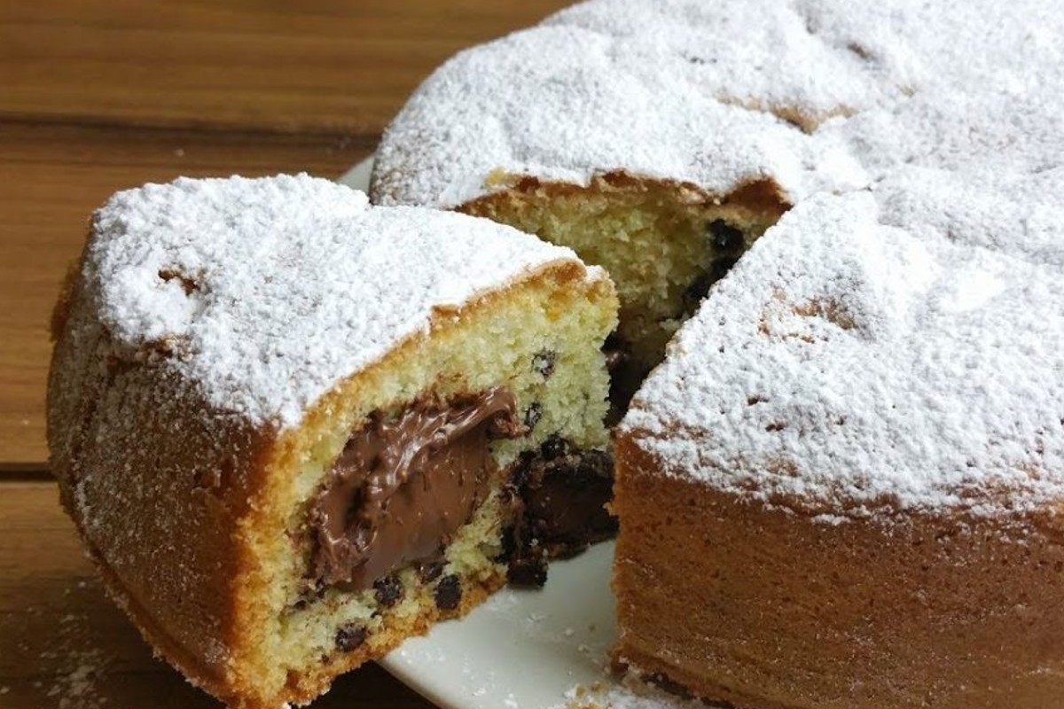 torta con cuore alla nutella torta alla nutella 2