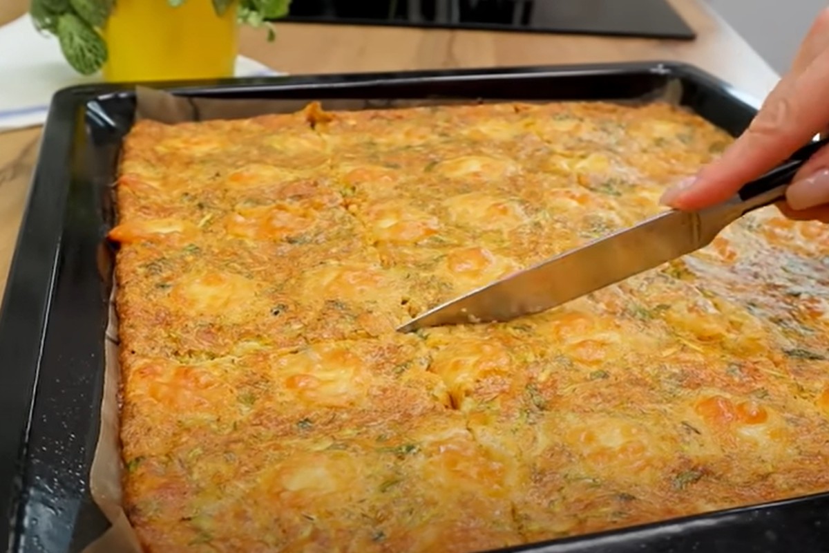 basta grattugiare una zucchina e focaccia.morbida.alle .verdure