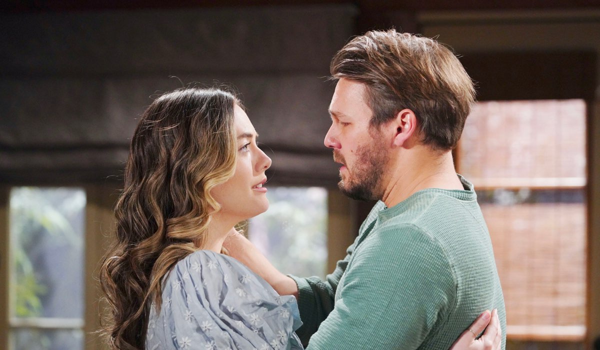 beautiful anticipazioni 1 luglio liam da sinistra hope logan e liam spencer in beautiful credits mediaset