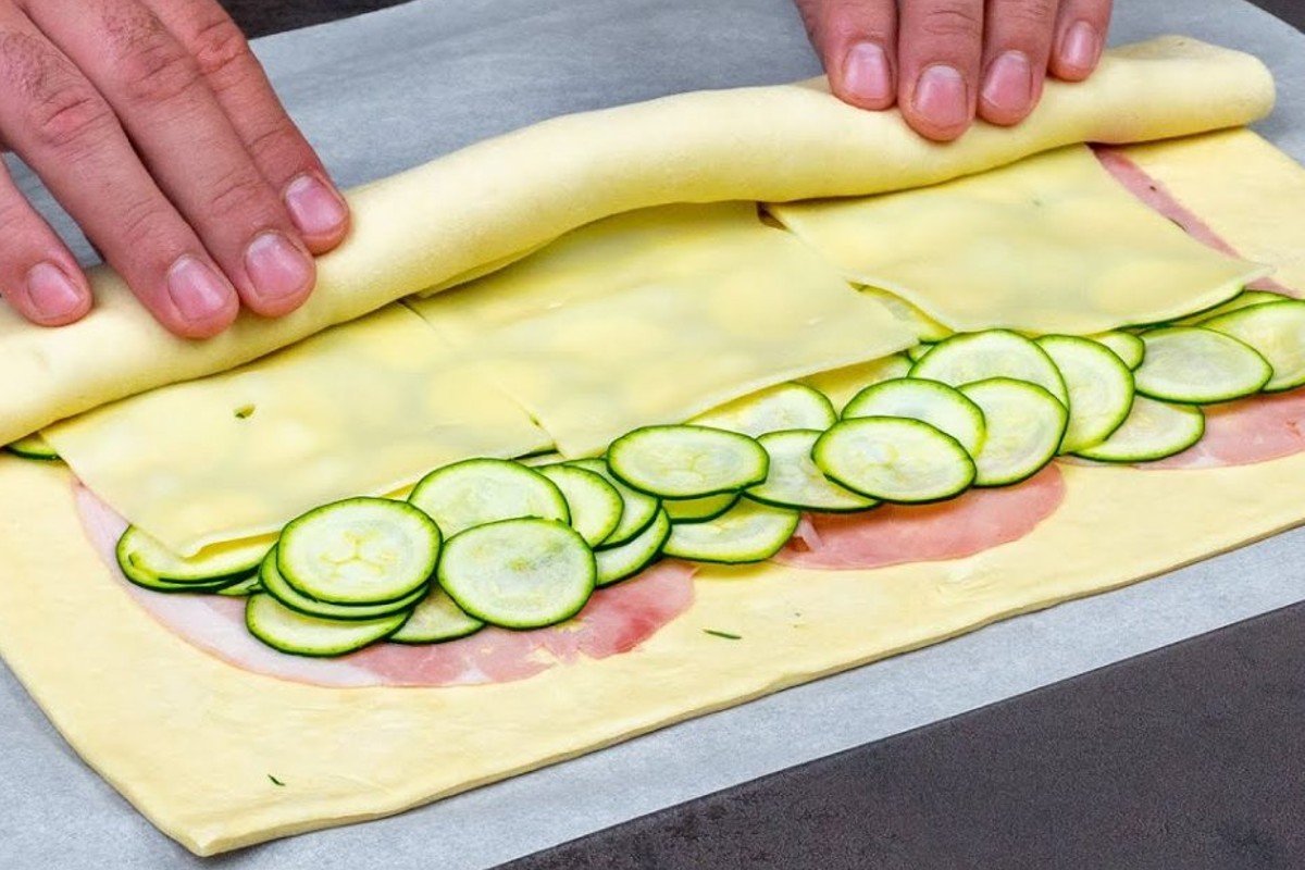 express roll il rotolo di rotolo farcito di pasta sfoglia