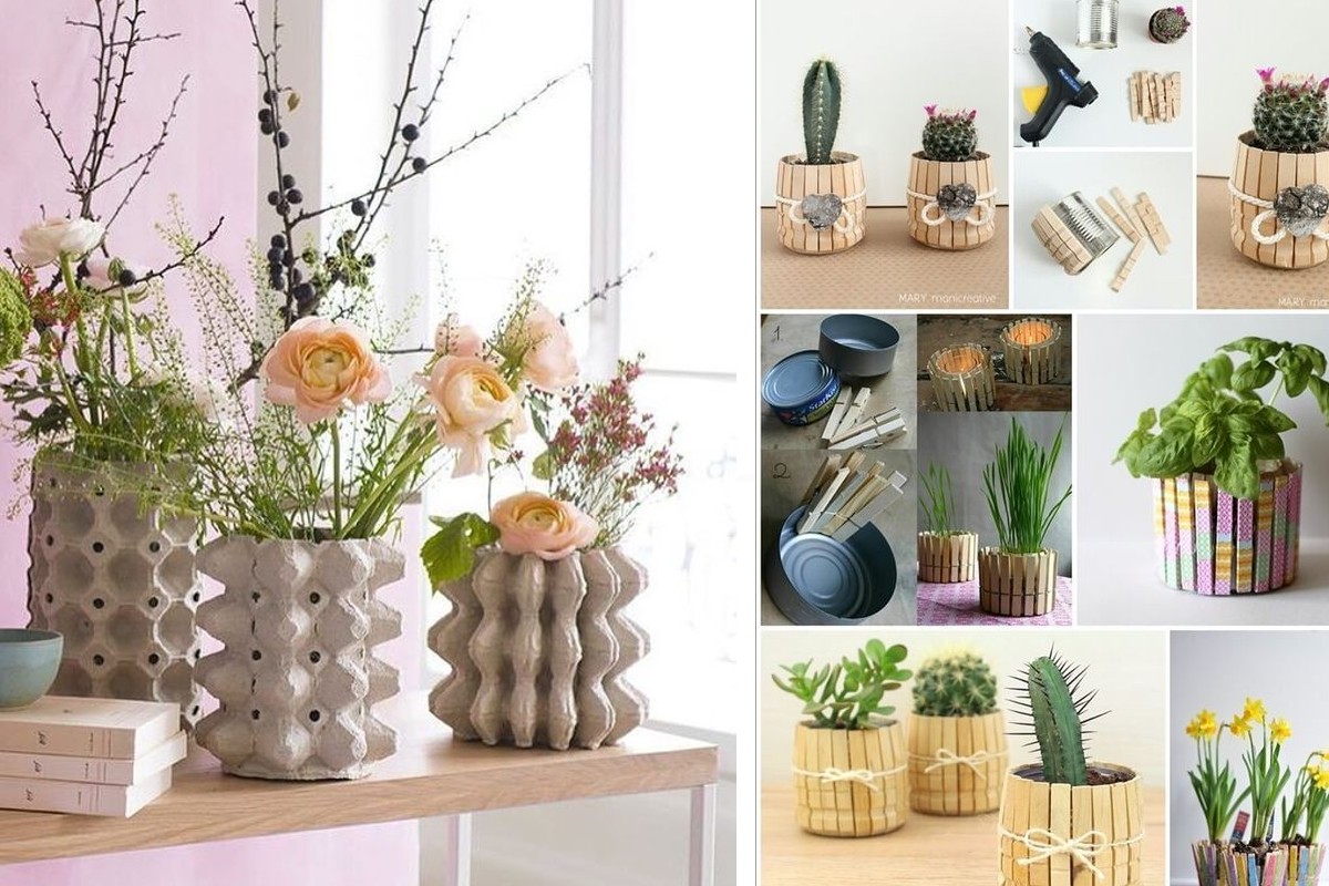 vasi fai da te con vasi fai da te