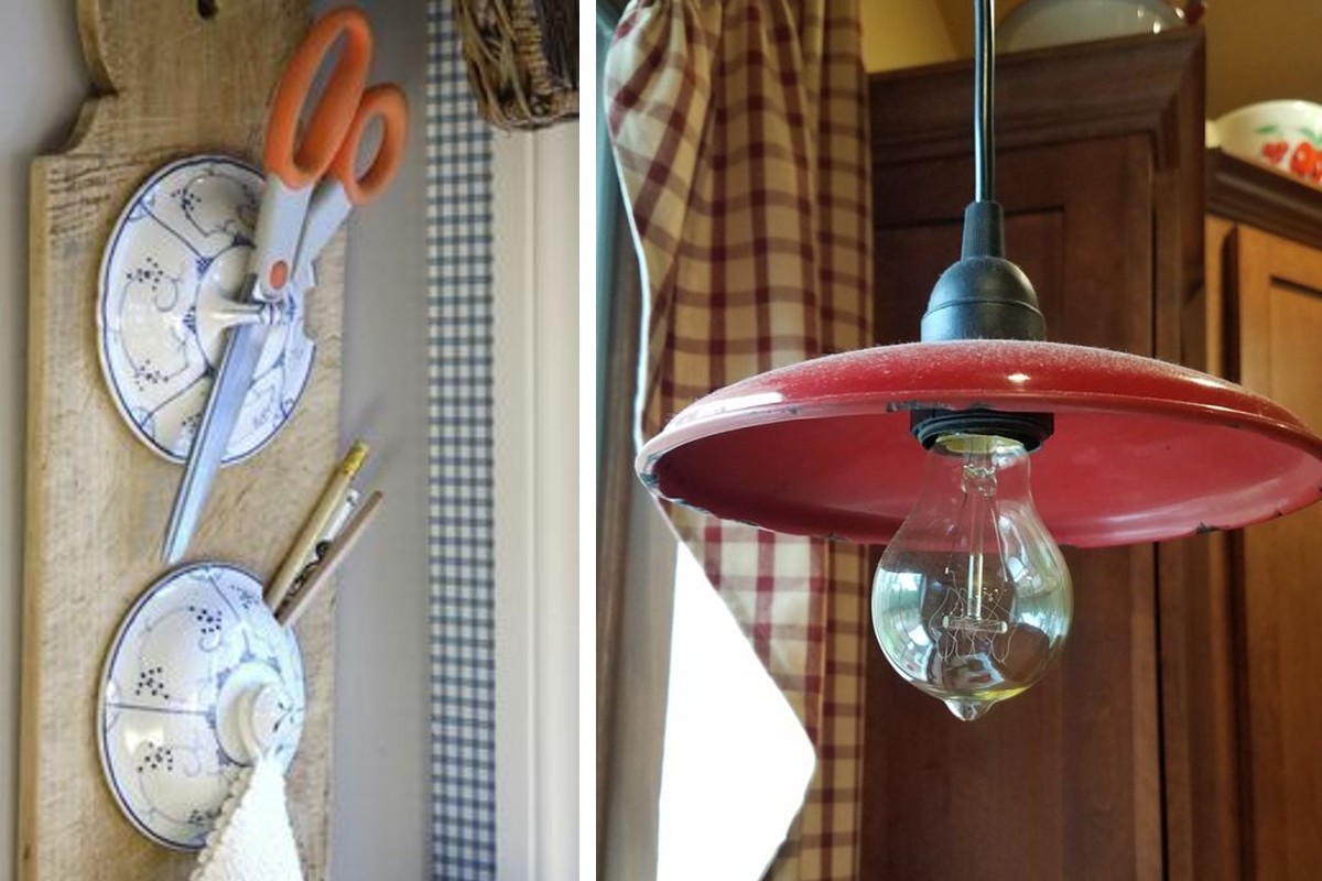 riciclo creativo coperchi pentole dagli vecchi coperchi