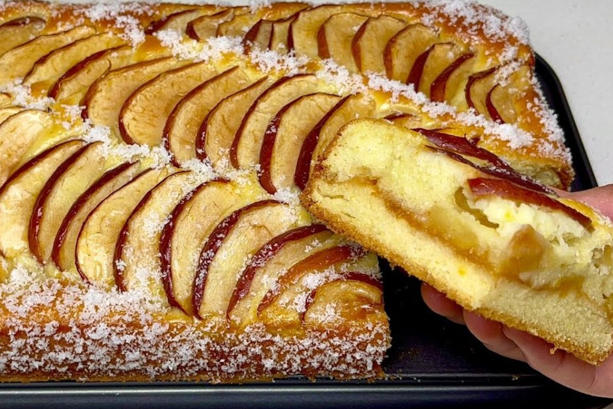 torta versata con mele e torta versata marmellata e mele