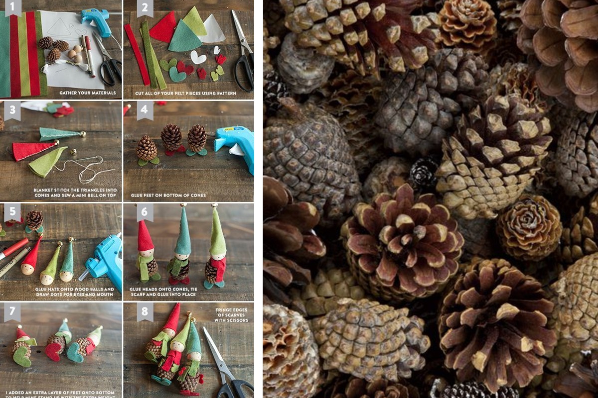 12 lavoretti autunnali con le lavoretti con le pigne 1