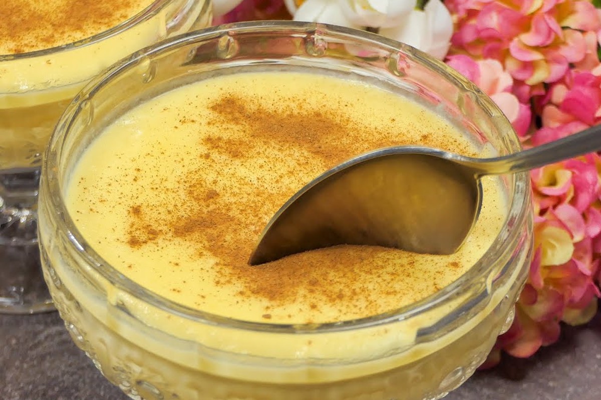 dolce cremoso al latte facile crema al cucchiaio