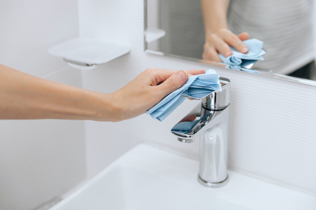 pulizia del bagno stop ai AdobeStock 477860892