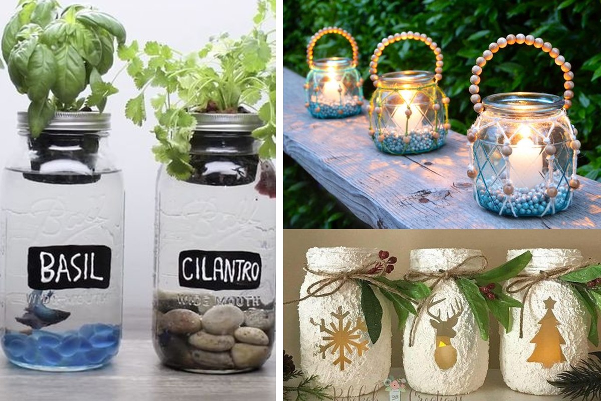 13 usi creativi dei barattoli BARATTOLI VETRO12