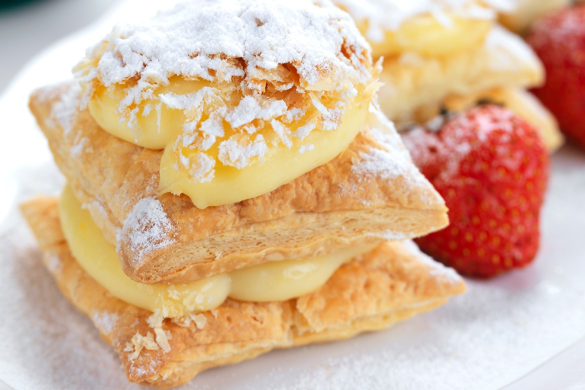 con latte e limone preparo dolce pasta sfoglia