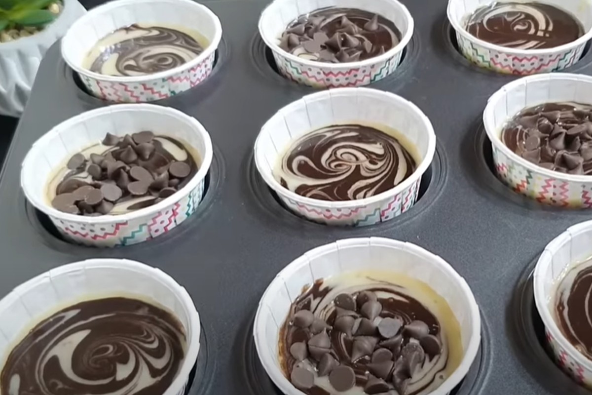 muffin al cioccolato muffin variegati