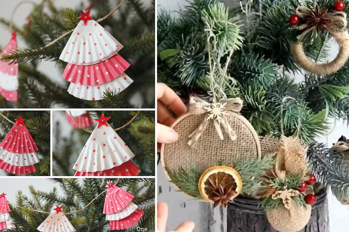 oltre 20 splendide decorazioni natalizie DECORAZIONI FAI DA TE RICICLO1