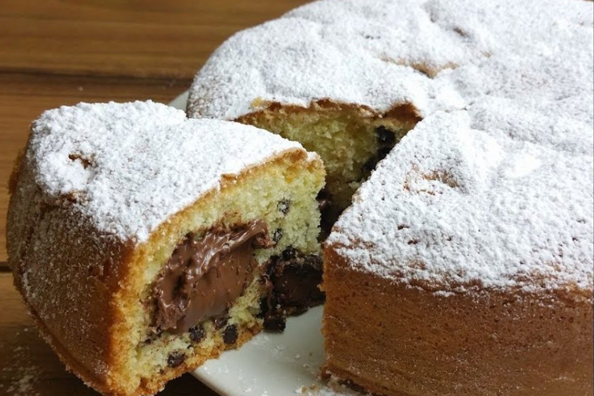 torta cookie con cuore alla torta cuor di nutella