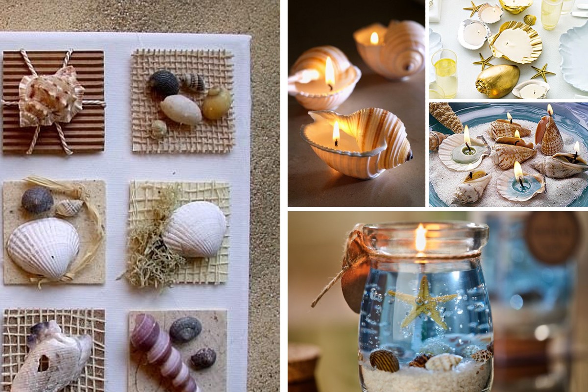 lavoretti con le conchiglie idee idee fai da te sorprendenti lavoretti con conchiglie e sabbia