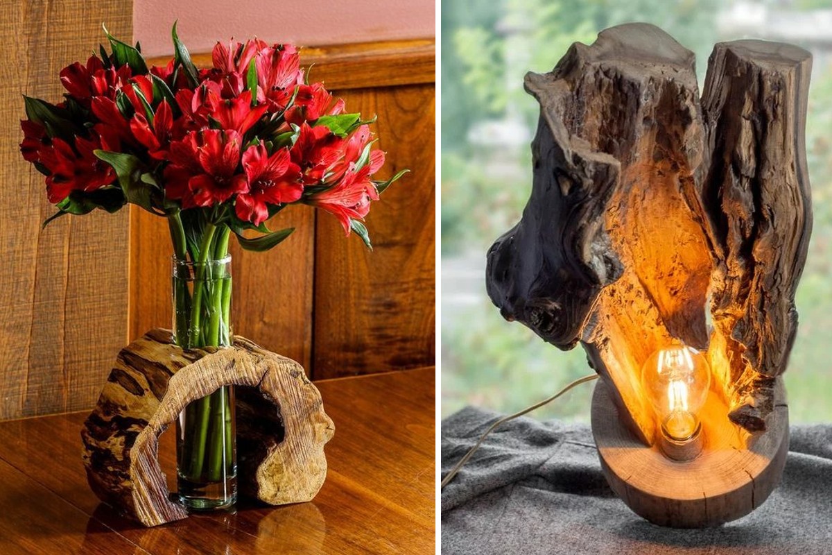 riciclare tronchi idee darredo creative riciclo tronchi 2