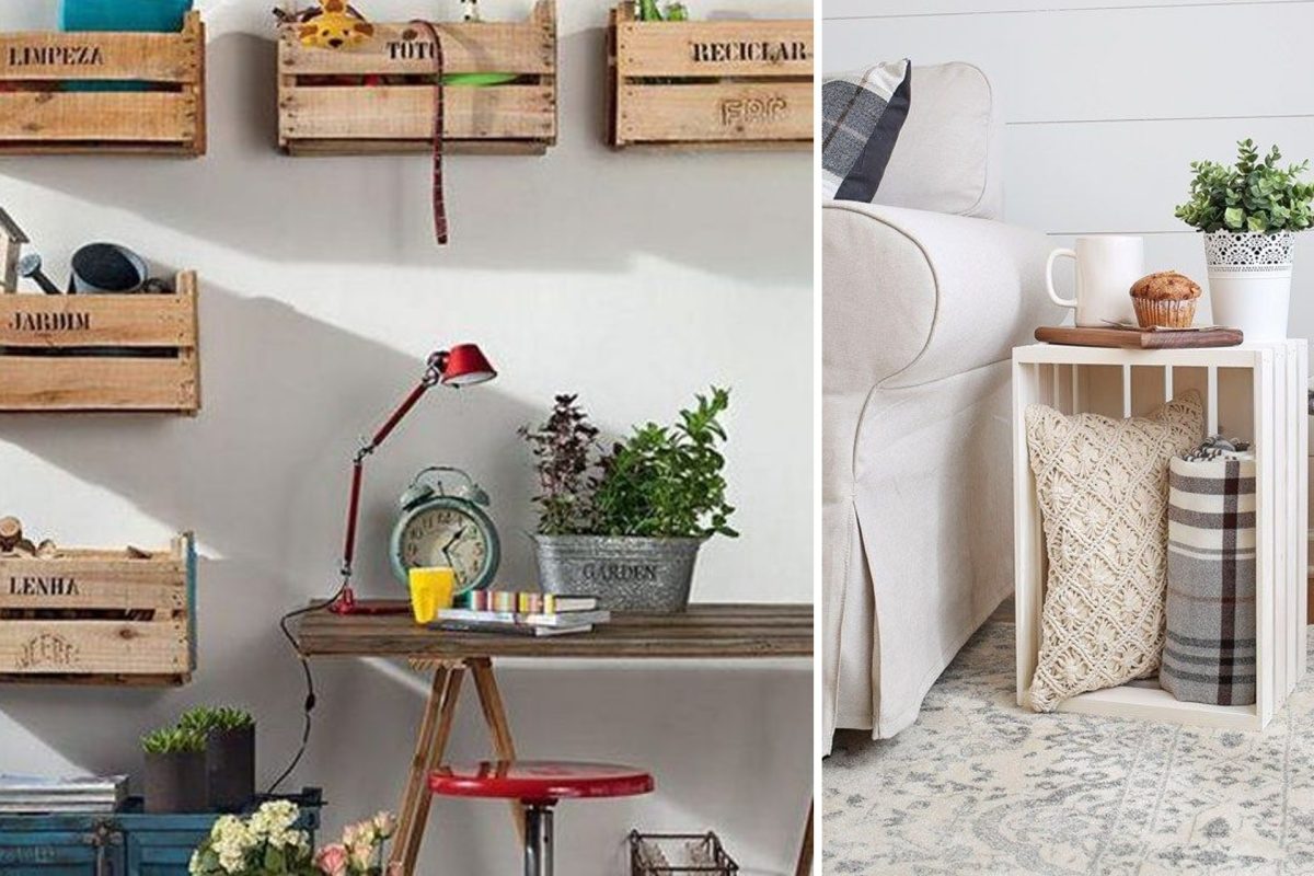 cassette di legno riciclale e cassette frutta arredo