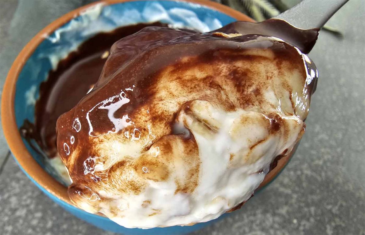 Dessert avena e yogurt