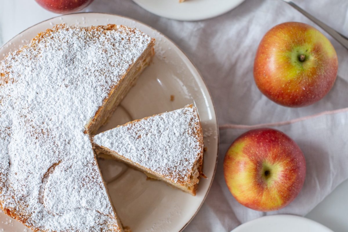 torta invisibile alle mele