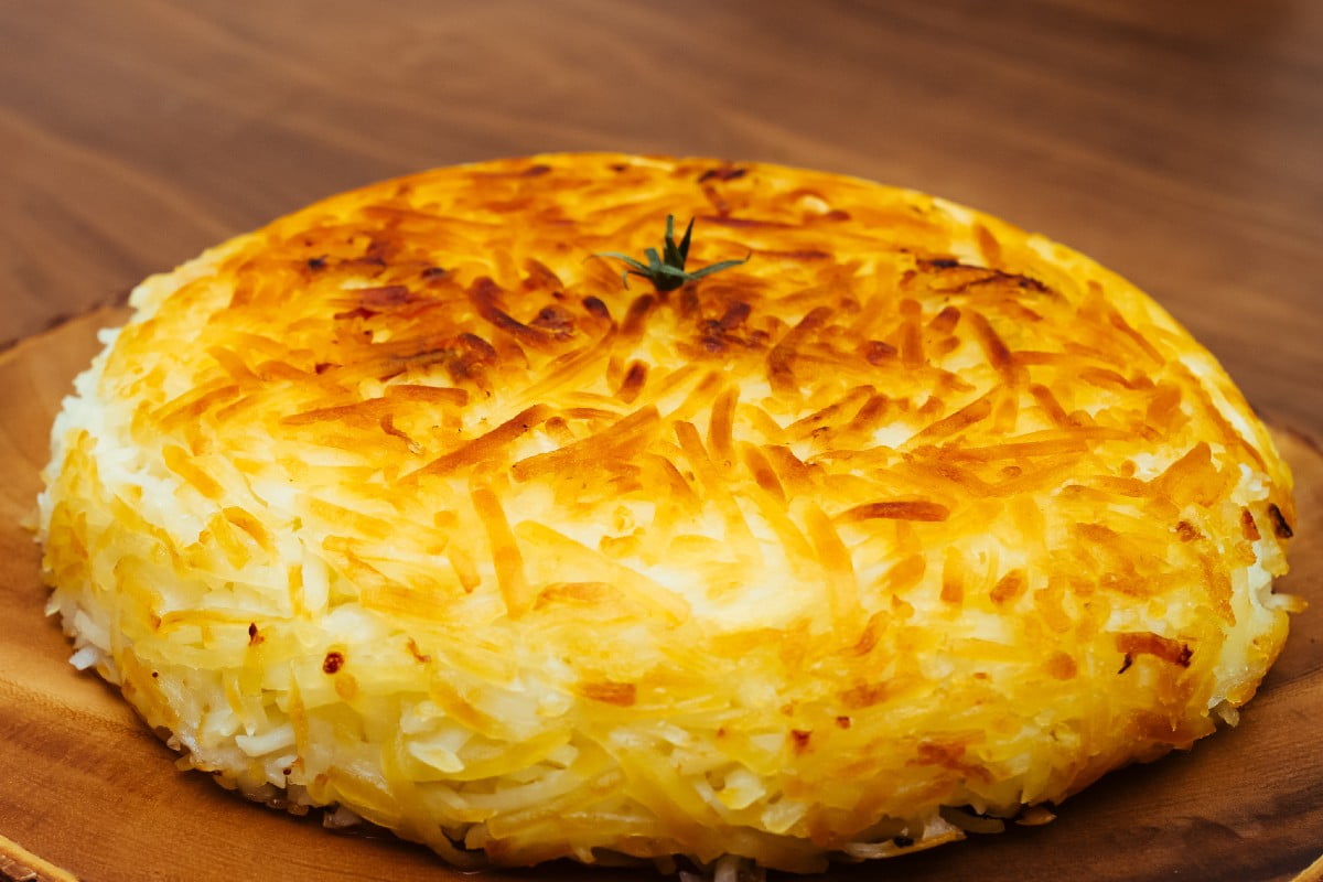 rosti di patate pane e mortadella