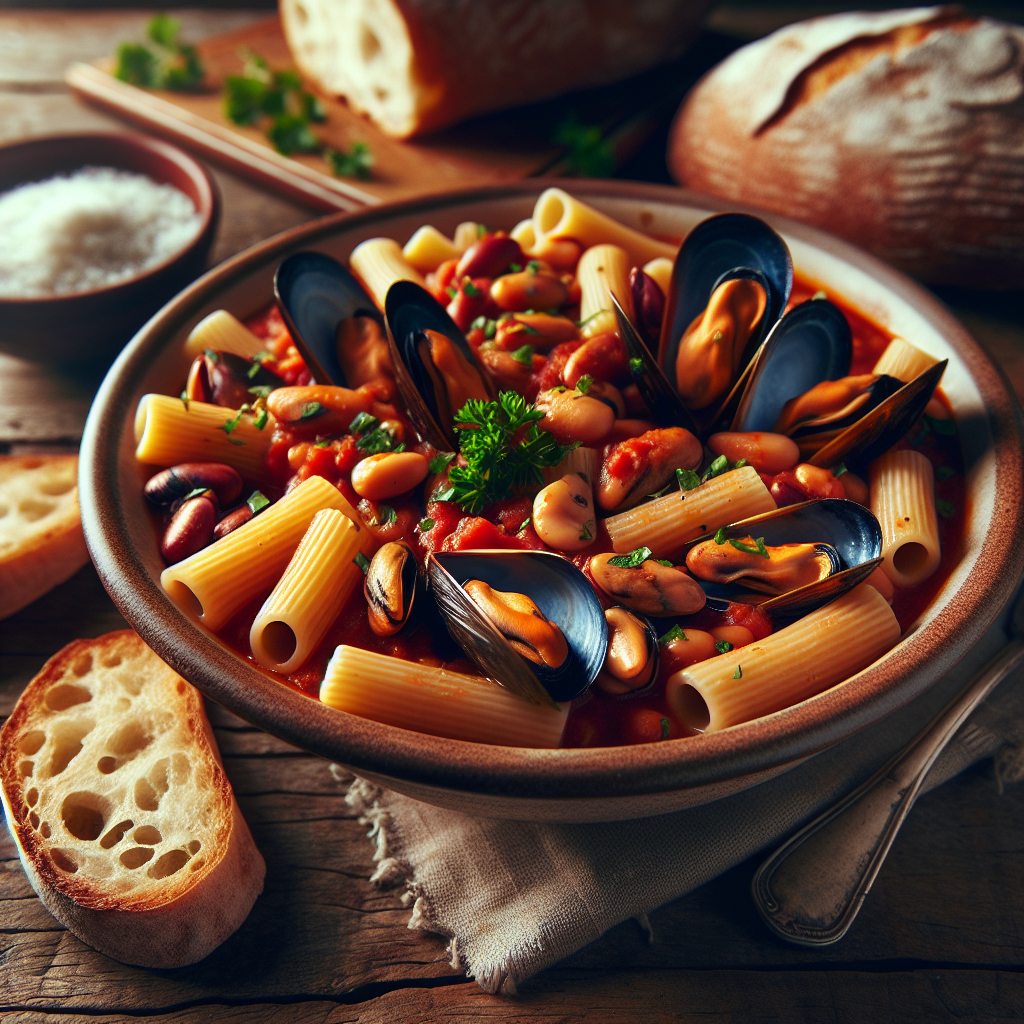 Pasta fagioli e cozze