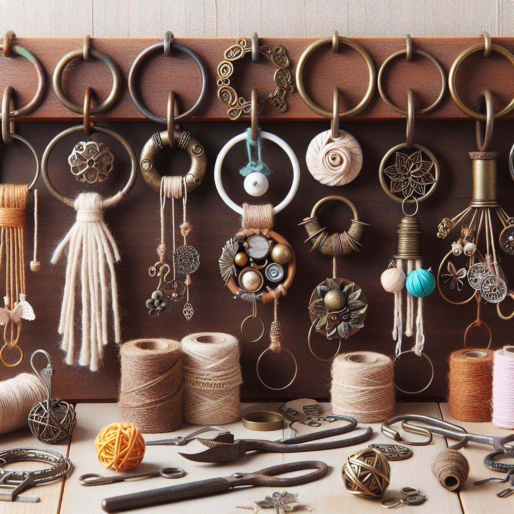 7 idee fai da te per riutilizzare gli anelli delle vecchie tende in modo originale