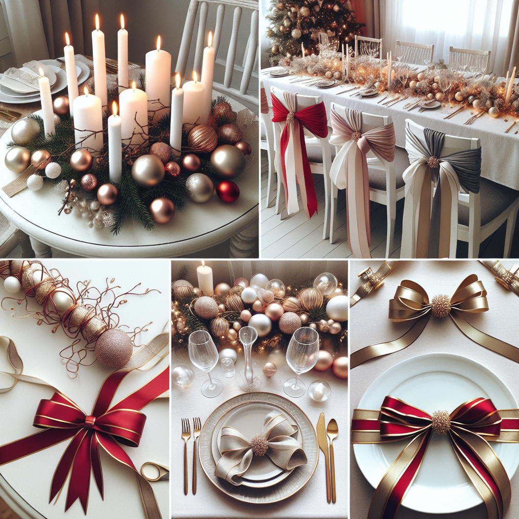 Come decorare la tavola di Natale con i nastri: 5 idee fai da te eleganti e originali