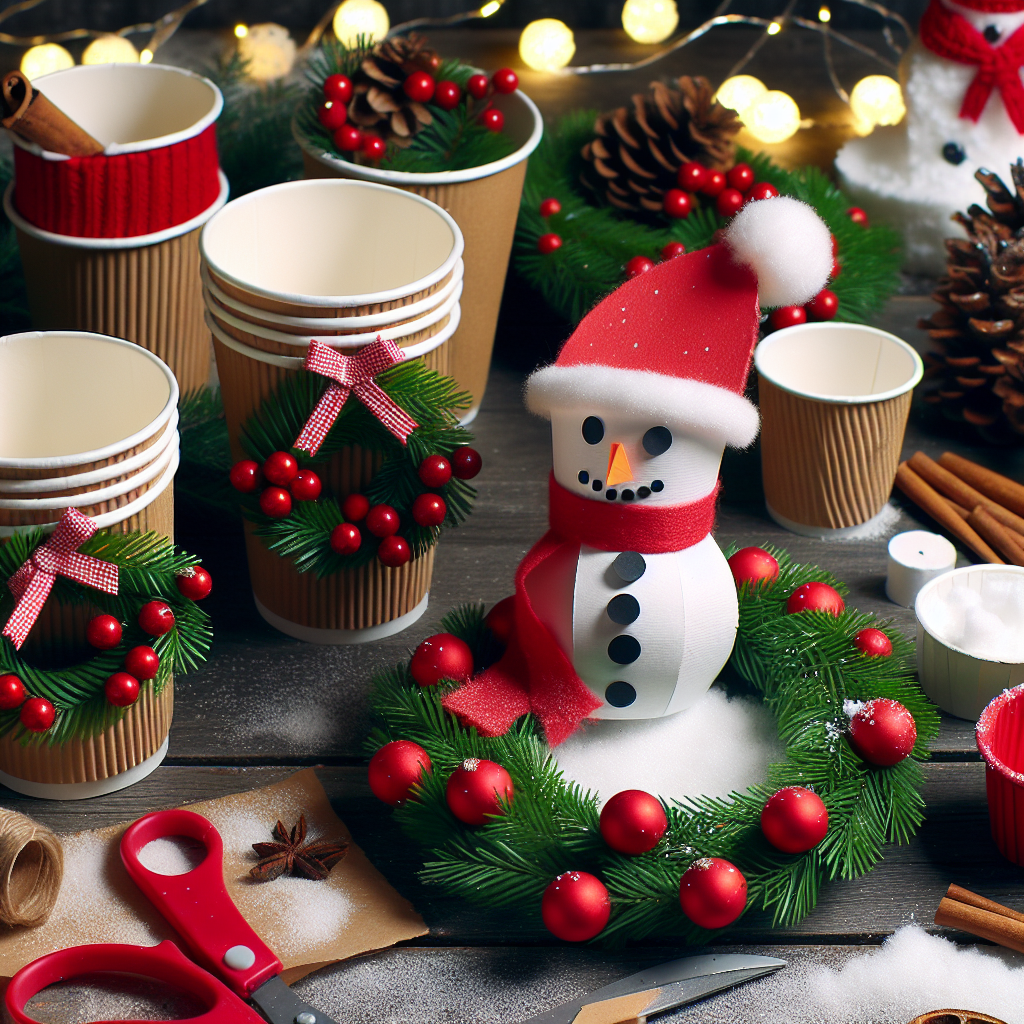 Lavoretti di Natale con bicchieri di carta: dalle ghirlande ai pupazzi di neve, ecco com’è facile realizzarli