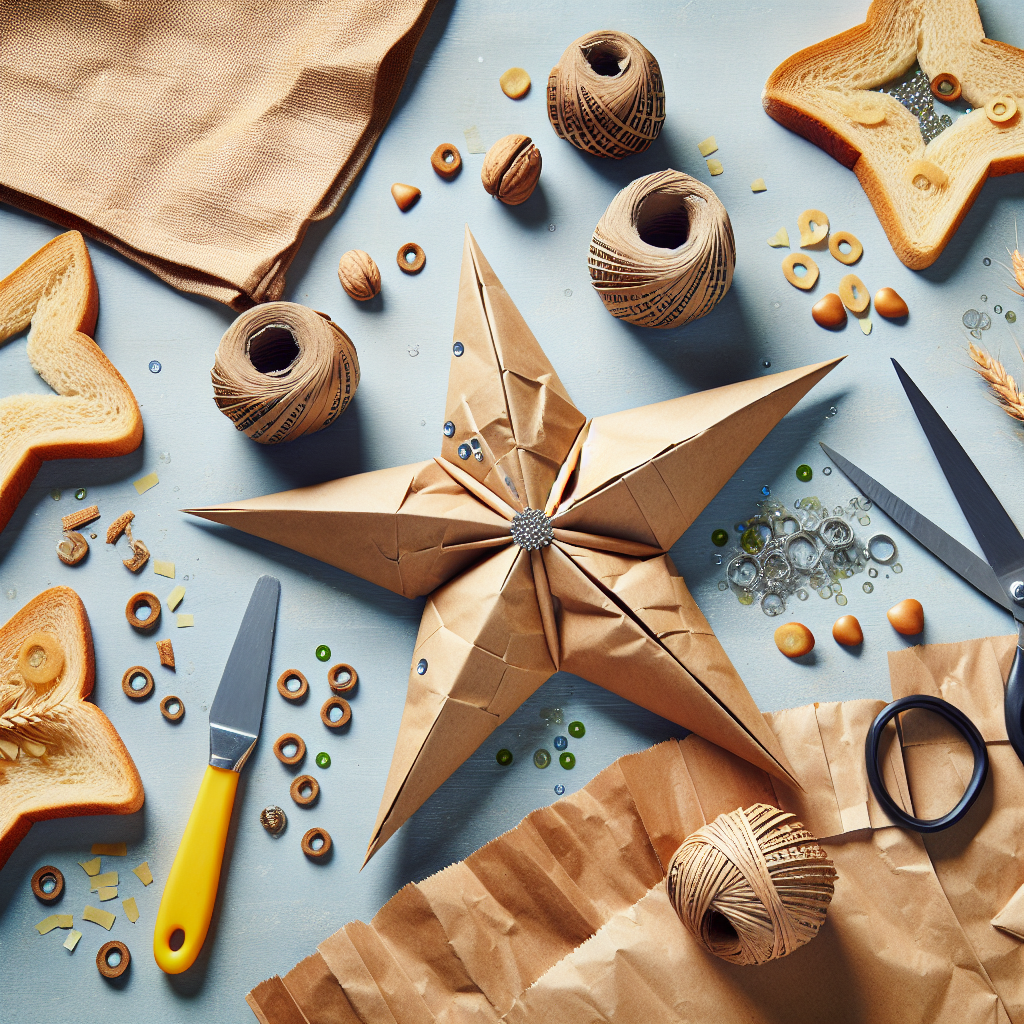Stella fai da te con sacchetti del pane: l’idea di riciclo creativo che ti conquisterà