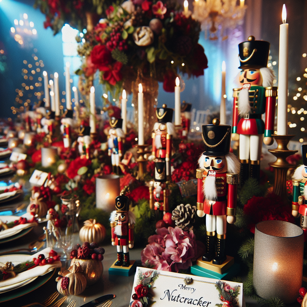 Tavola di Natale a tema schiaccianoci: dai segnaposto fai da te ai centrotavola, l’atmosfera è (davvero) fiabesca