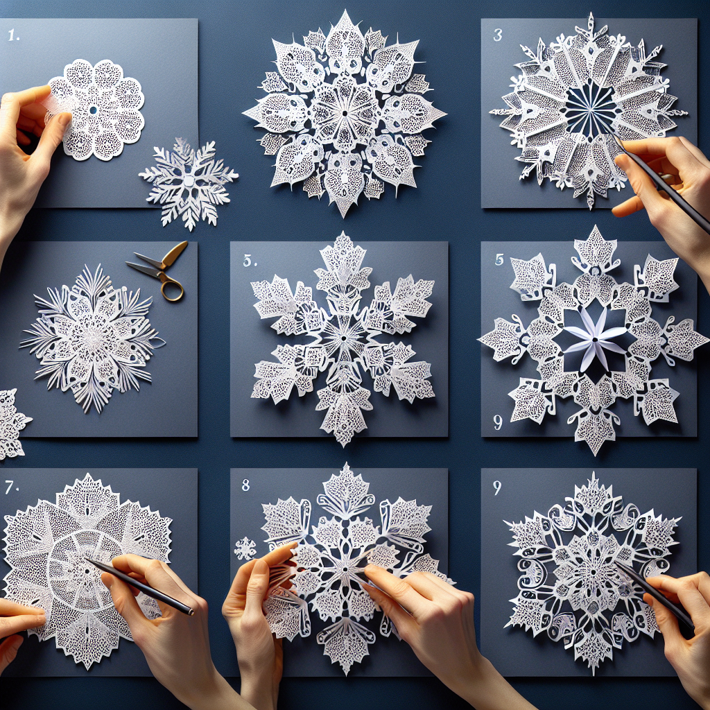 Ti spiego come realizzare degli spettacolari fiocchi di neve partendo da semplici centrini di carta