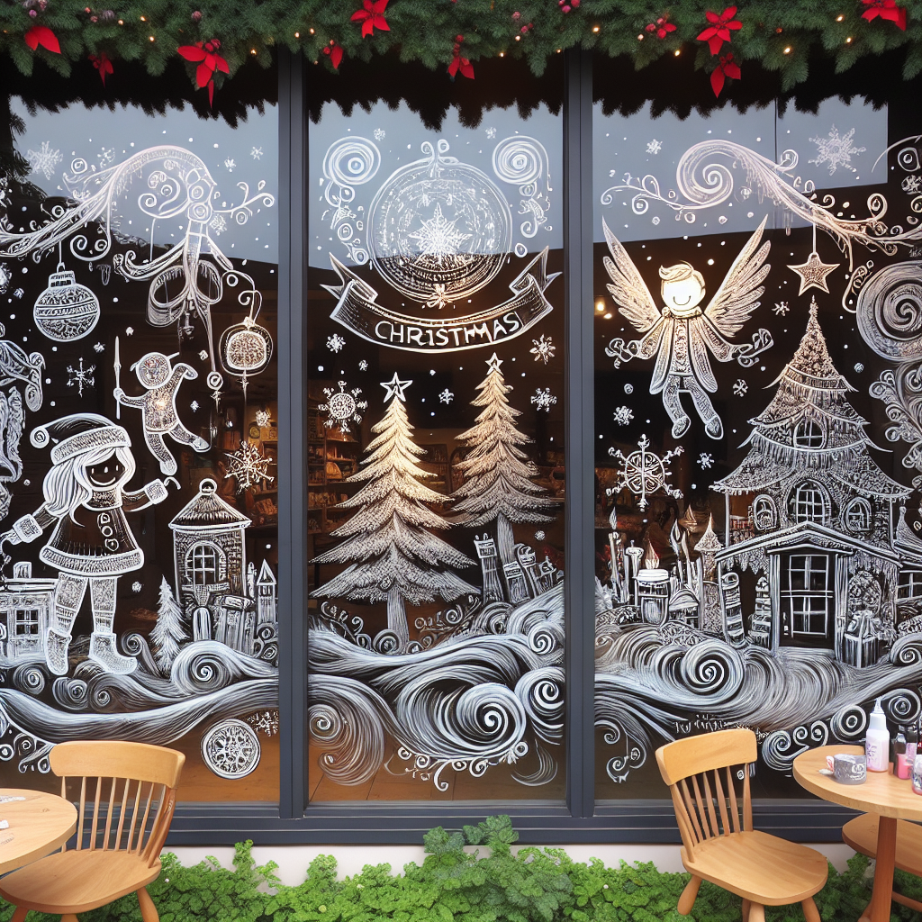 Vuoi abbellire le finestre per Natale? Decorale con i pennarelli a gesso liquido, il risultato è (davvero) fiabesco