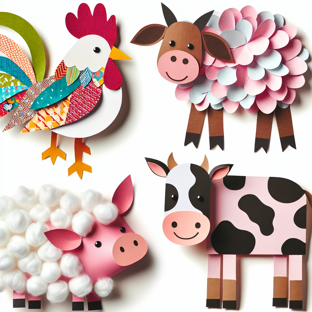 Animali della fattoria per bambini: 5 lavoretti fai da te (uno più bello dell’altro)