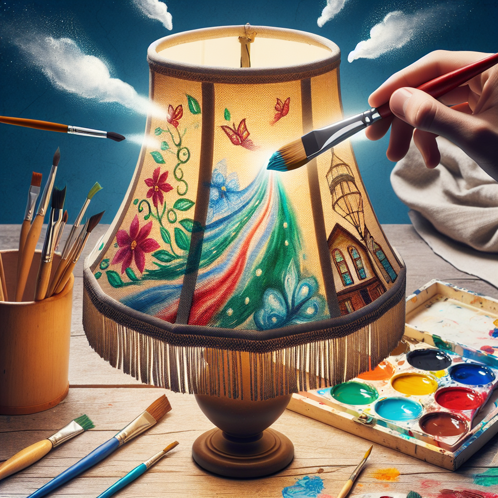 Hai un vecchio paralume anonimo? Scopri come dipingerlo con le tue mani e renderlo favoloso